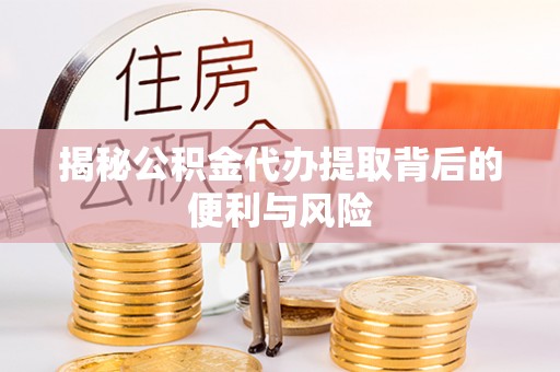 平南揭秘公积金代办提取背后的便利与风险