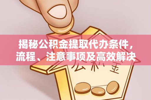 平南揭秘公积金提取代办条件，流程、注意事项及高效解决方案