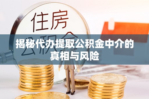 平南揭秘代办提取公积金中介的真相与风险