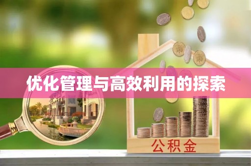 平南优化管理与高效利用的探索