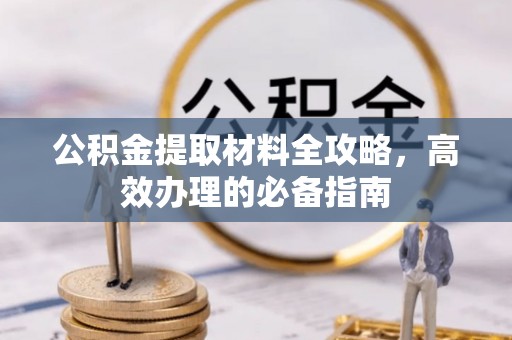 平南公积金提取材料全攻略，高效办理的必备指南