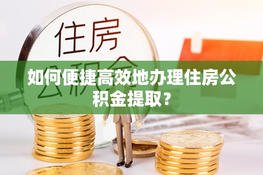 平南如何便捷高效地办理住房公积金提取？